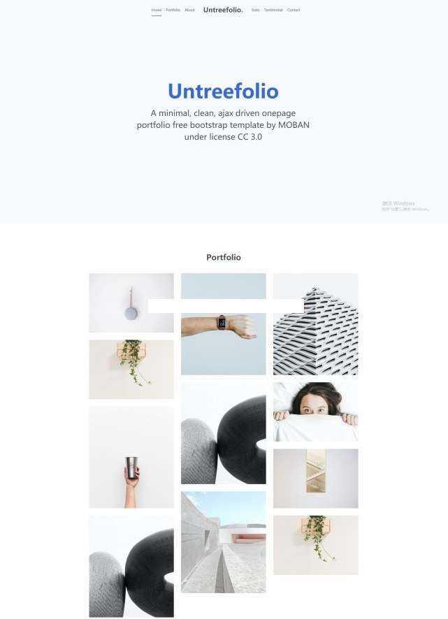 UI网页设计公司Bootstrap模板 - 项目资源网 - 项目资源网