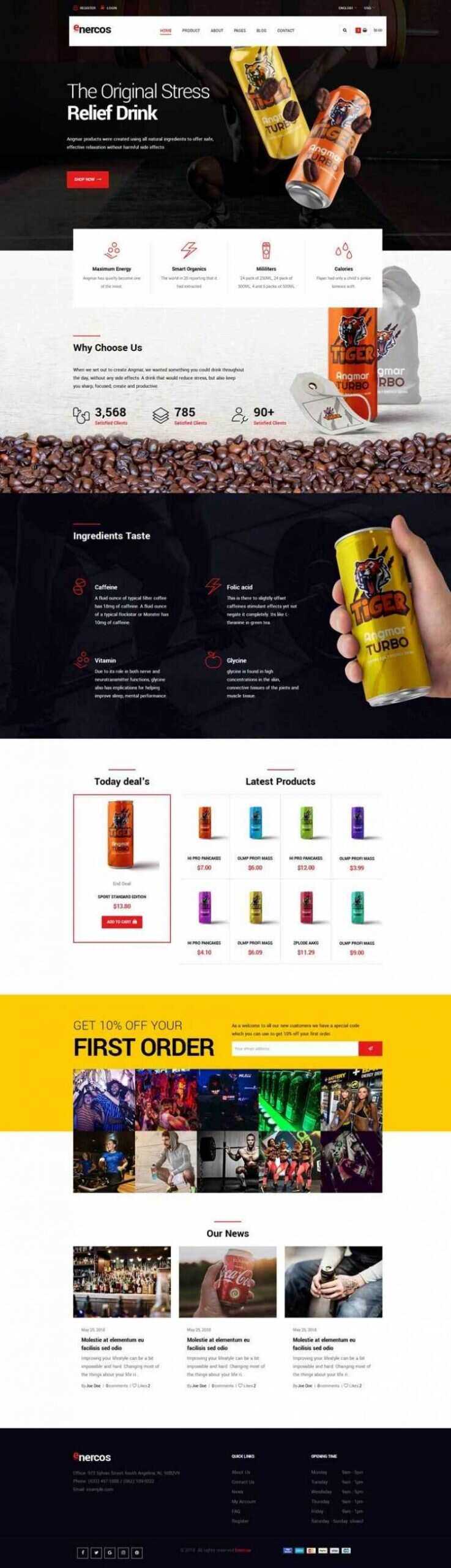 大气响应式运动饮料品牌商城html模板 - 项目资源网 - 项目资源网
