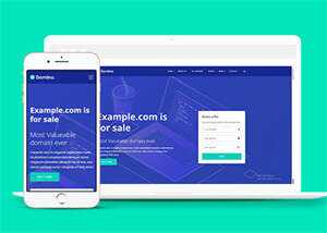 宽屏域名服务代理商HTML5模板下载 - 项目资源网 - 项目资源网