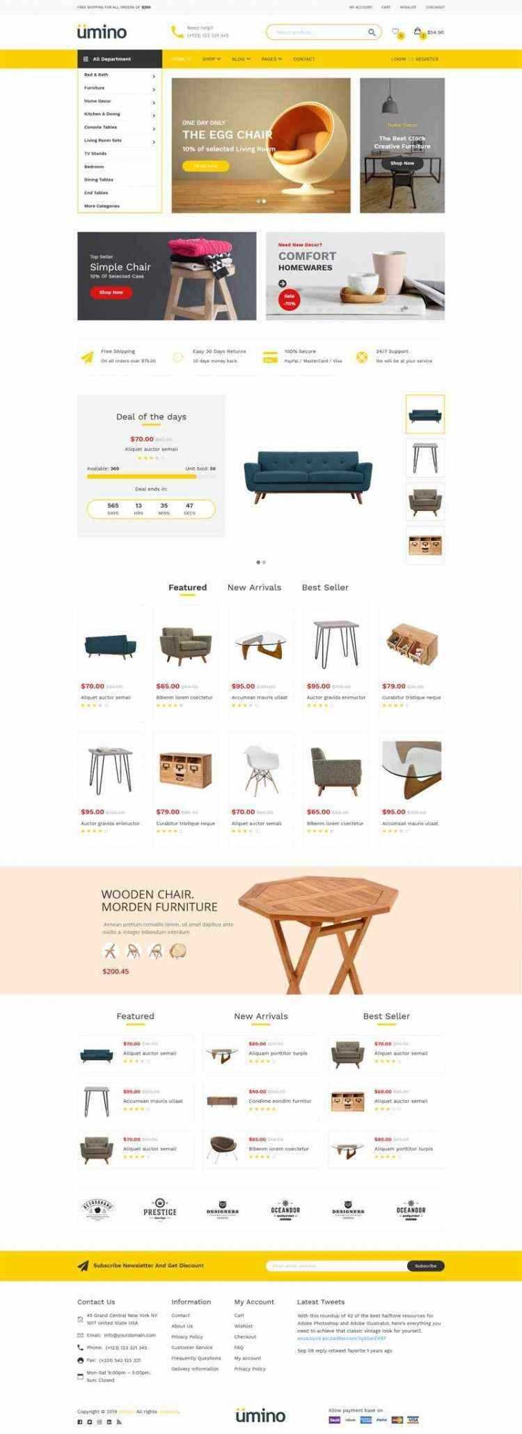 Bootstrap4响应式室内家具家居用品电商销售商城 - 项目资源网 - 项目资源网