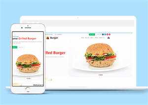 高热量快餐食品网站HTML5模板 - 项目资源网 - 项目资源网