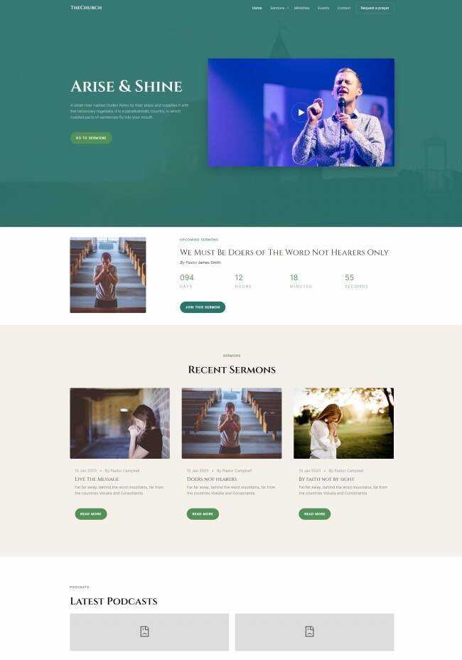 HTML5祈祷祷告线上网站模板 - 项目资源网 - 项目资源网