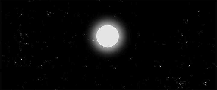 css3黑夜星空月亮发光星星闪烁动画特效 - 项目资源网 - 项目资源网