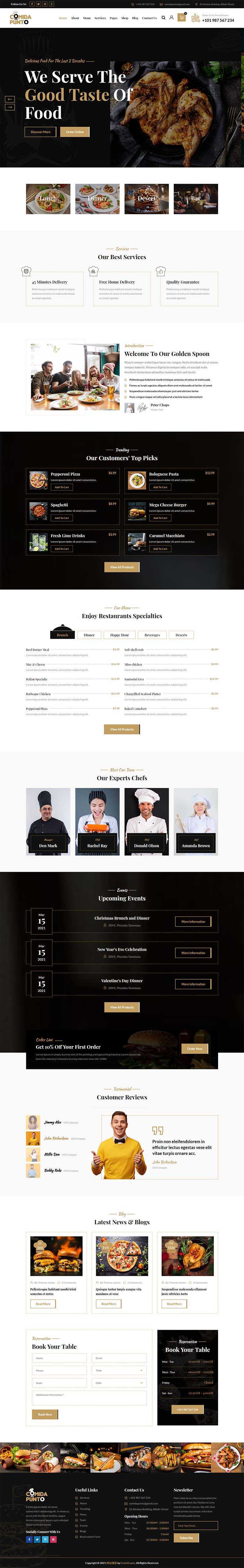 bootstrap多功能的美食餐厅外卖预订HTML5模板 - 项目资源网 - 项目资源网