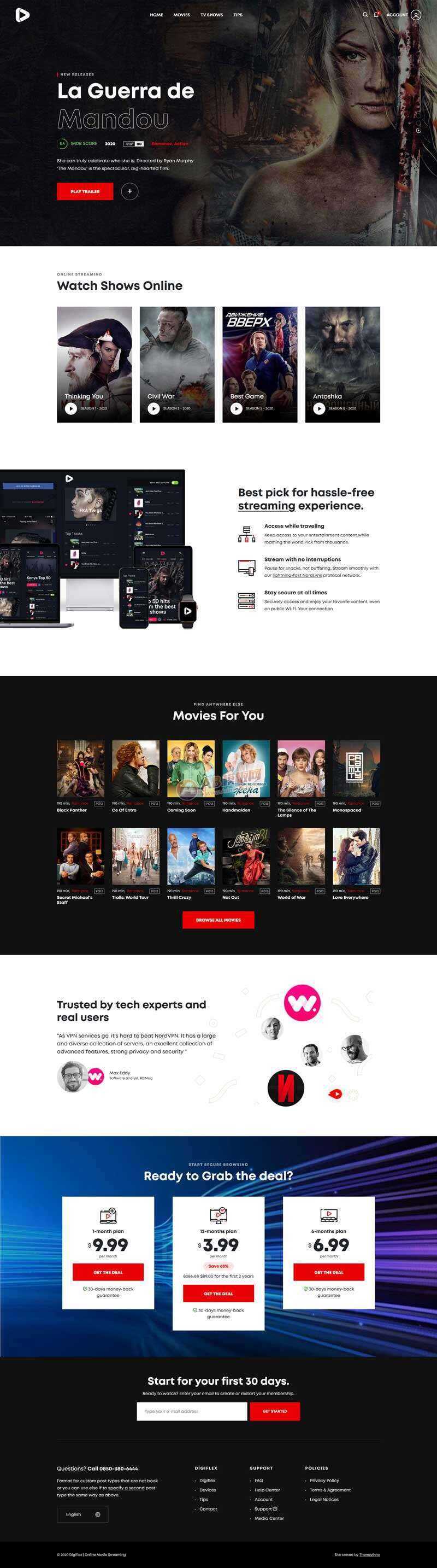 Bootstrap在线3D高清影院视频网页模板 - 项目资源网 - 项目资源网