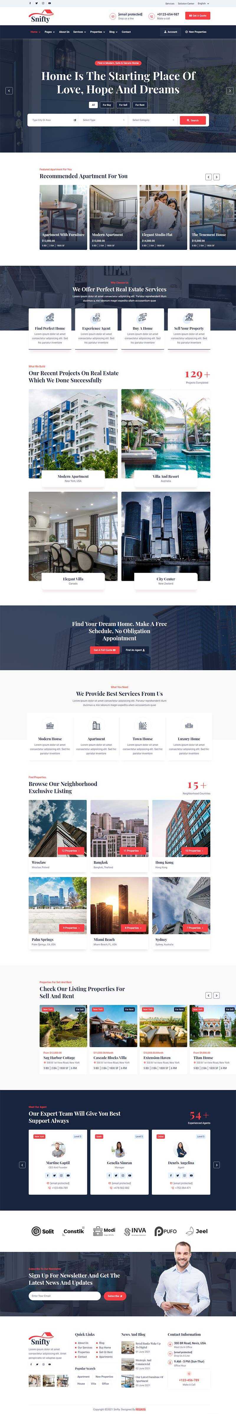 bootstrap5深蓝色房地产信息资讯平台HTML5模板 - 项目资源网 - 项目资源网