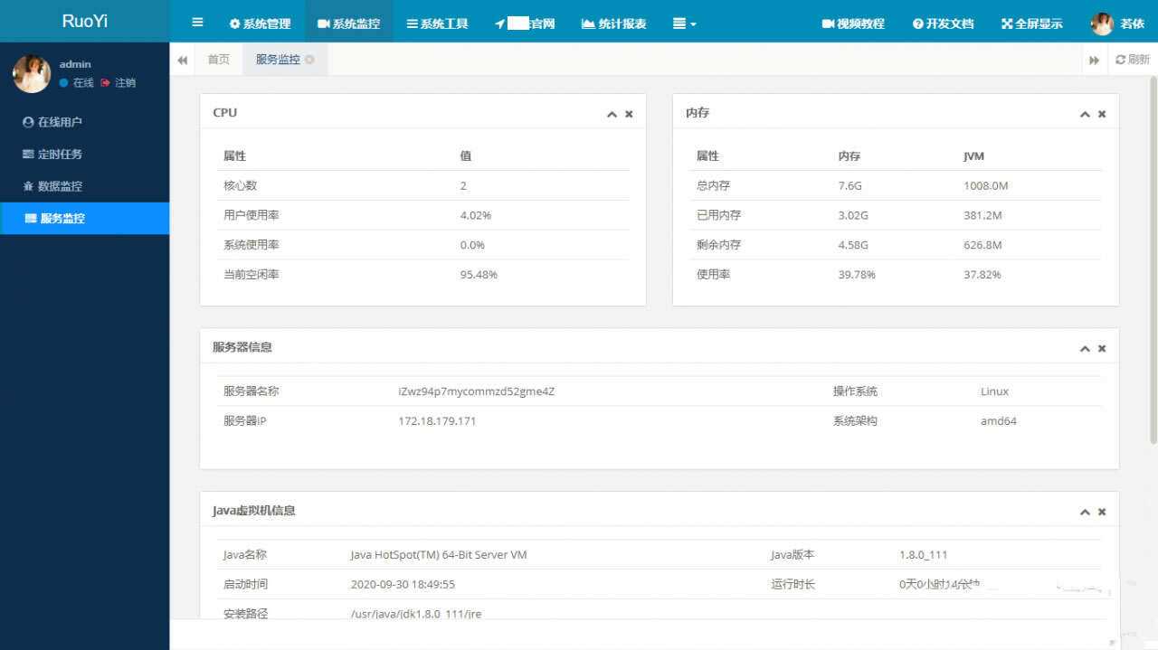 RuoYi若依管理系统最新版 基于SpringBoot的权限管理系统 - 项目资源网 - 项目资源网