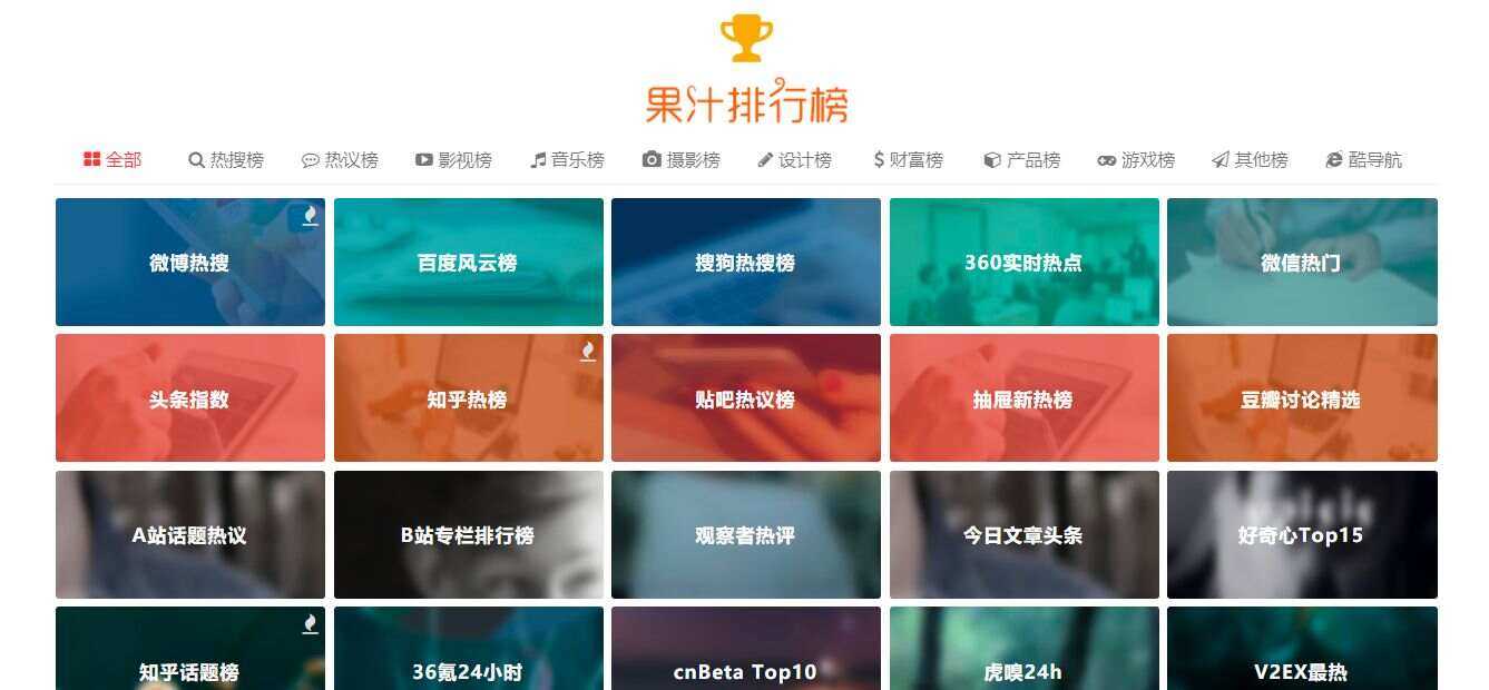 精美网址导航及热点热搜影视排行榜源码 - 项目资源网 - 项目资源网