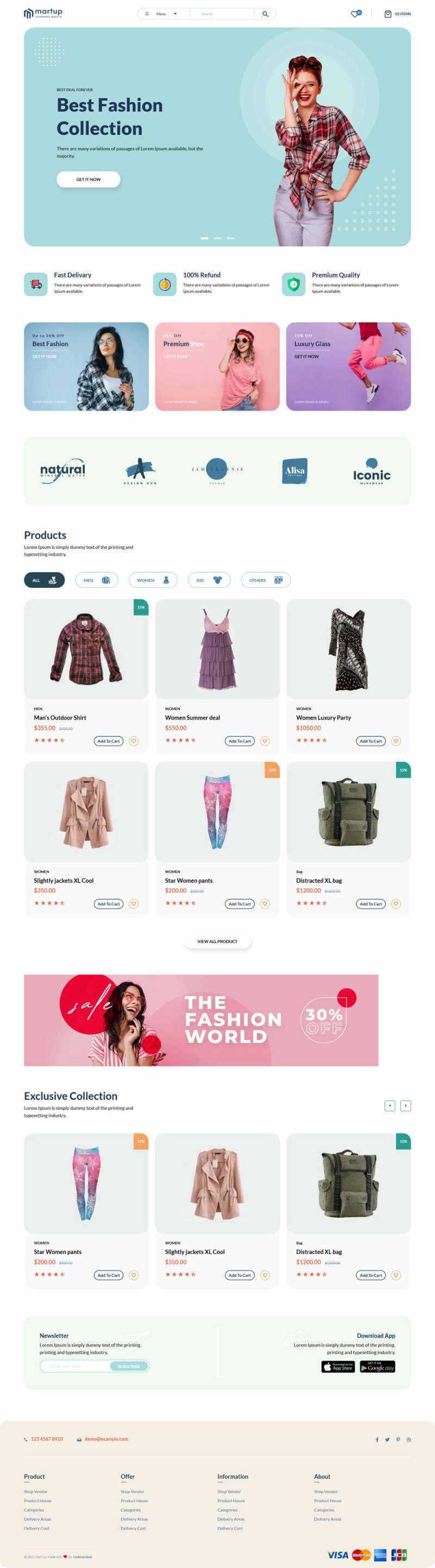 Bootstrap5多用途的女性服装电商HTML模板 - 项目资源网 - 项目资源网