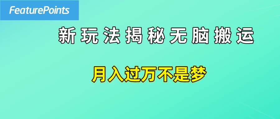 简单操作，每天50美元收入，搬运就是赚钱的秘诀！ - 项目资源网 - 项目资源网