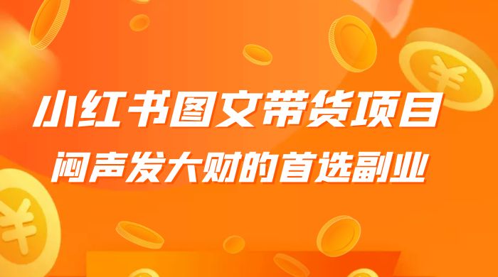 小红书图文带货项目：利润非常巨大，闷声发大财的首选副业 - 项目资源网 - 项目资源网