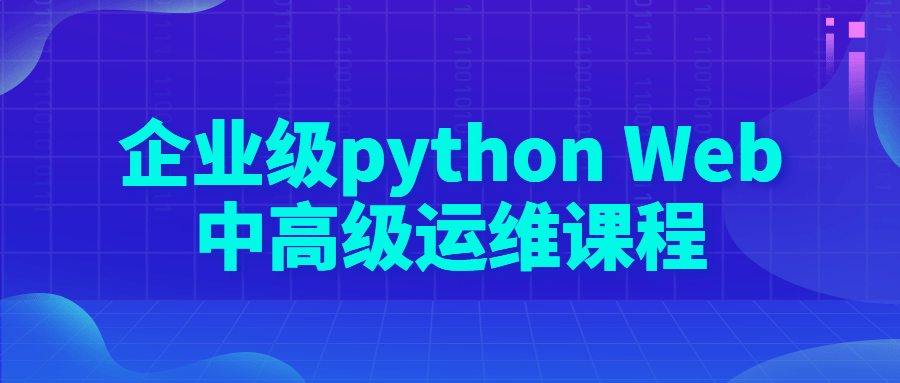 企业级 python Web 中高级运维课程 - 项目资源网 - 项目资源网