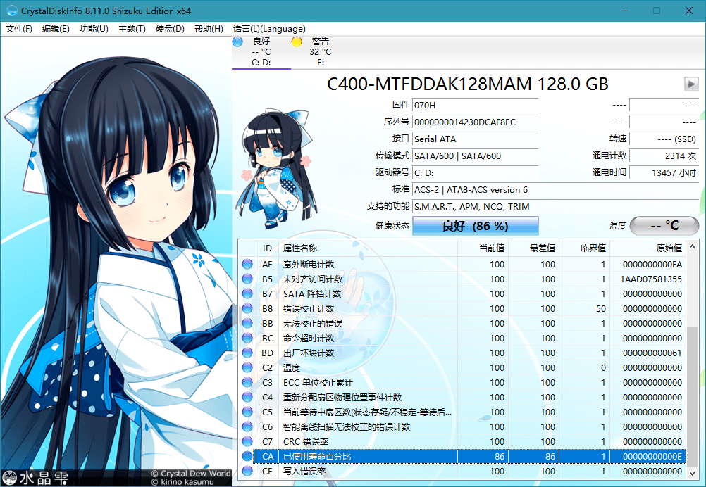 图片[2] - 硬件信息检测工具 CrystalDiskInfo v8.15.0.0 - 项目资源网 - 项目资源网