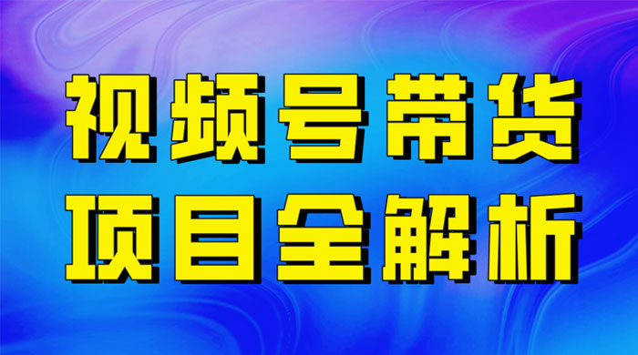 最近爆火的视频号卖俄品商品，项目详细拆解，收益高好操作！ - 项目资源网 - 项目资源网