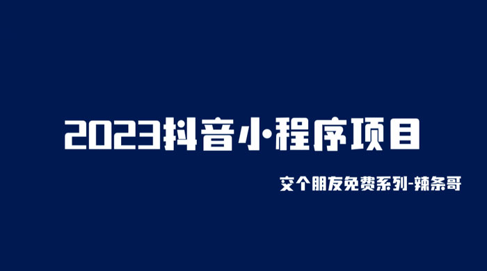 2023 抖音小程序项目：变现逻辑非常很简单，当天变现，次日提现！ - 项目资源网 - 项目资源网