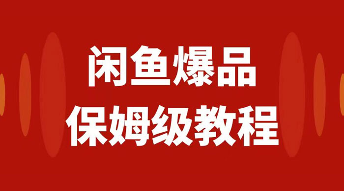 闲鱼爆品数码产品无货源实操，矩阵话运营，保姆级实操教程，日入1000+ - 项目资源网 - 项目资源网