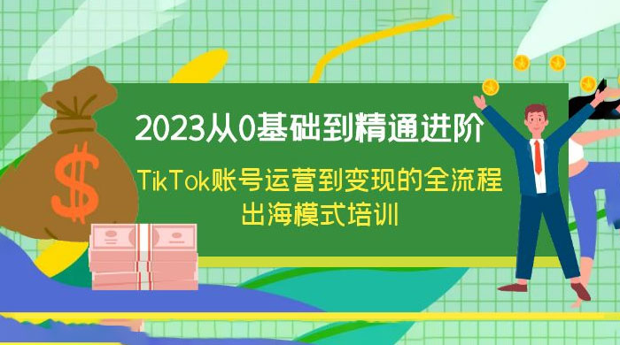 2023 从 0 基础到精通进阶，TikTok 账号运营到变现的全流程出海模式培训 - 项目资源网 - 项目资源网