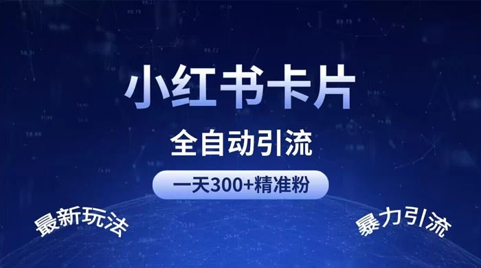 一天 300+ 精准粉，小红书笔记引流配合脚本全自动玩法详解 - 项目资源网 - 项目资源网