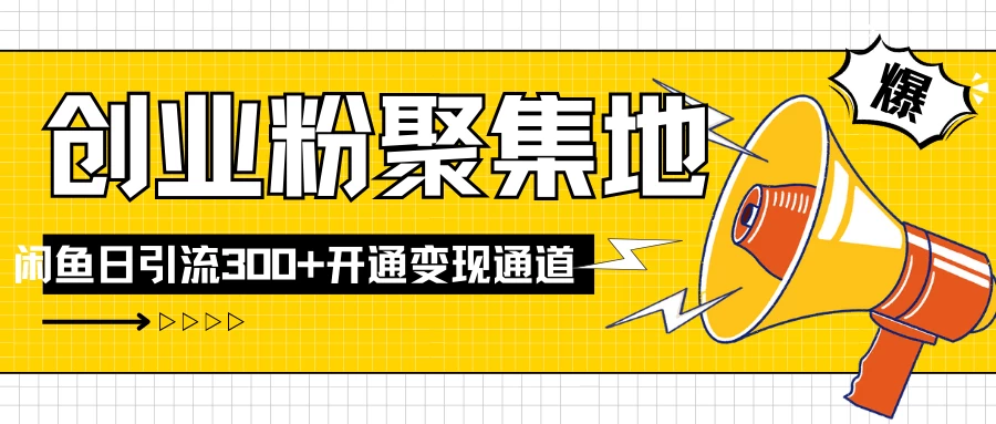 导师IP计划如何跑通闲鱼，日入创业粉300+，开通变现渠道 - 项目资源网 - 项目资源网